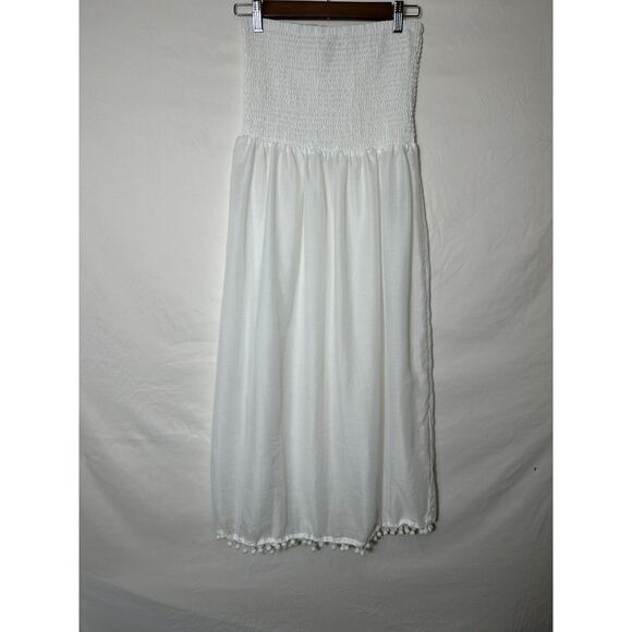 Cyn & Luca Women's Bandeau Sheer Beach Coverup Dress Size M - Picture 1 of 4